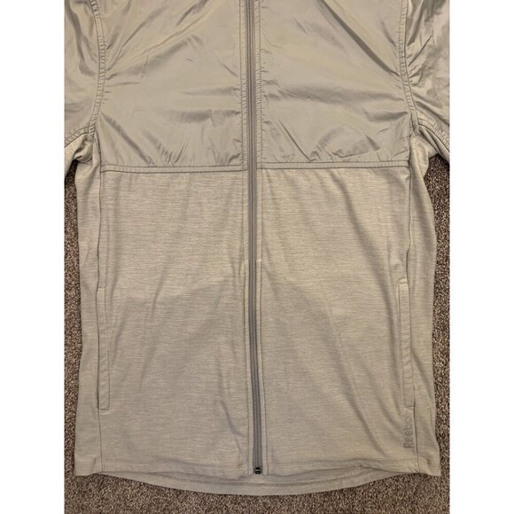 Reebok Mens Speedwick Jacket Size S Gray Full Zip Activewear Pockets Stretch GUC - Picture 2 of 11